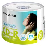 Victor データ用CD-R 700MB ホワイトプリンタブル 50枚 CD-R80SPF50