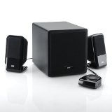 サンワダイレクト PCスピーカー パソコンスピーカー 2.1ch サブウーハー搭載で迫力の重低音 34Wのハイパワー スピーカー ミニプラグ接続 400-SP005