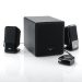 サンワダイレクト PCスピーカー パソコンスピーカー 2.1ch サブウーハー搭載で迫力の重低音 34Wのハイパワー スピーカー ミニプラグ接続 400-SP005