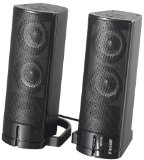 iBUFFALO マルチメディアスピーカー ミニプラグ接続 USB電源 ブラック BSSP18UBK