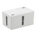 BUFFALO ケーブルボックス 電源タップ&ケーブル収容 Sサイズ ホワイト BSTB01SWH