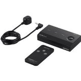 iBUFFALO HDMI切替器 3台用 リモコン付 ケーブルを付け替える必要なく、簡単に切替ができる ブラック BSAK302